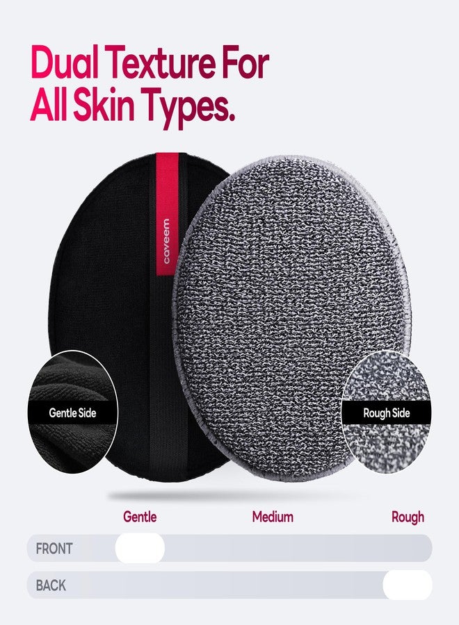 Caveem Exfoliating Body Scrubber, Bath and Body Scrub Buffer, Body Exfoliator for Remove Dead Skin, Gentle and Rough Lightweight Sponge for Shower (2 Pack) - Image 3